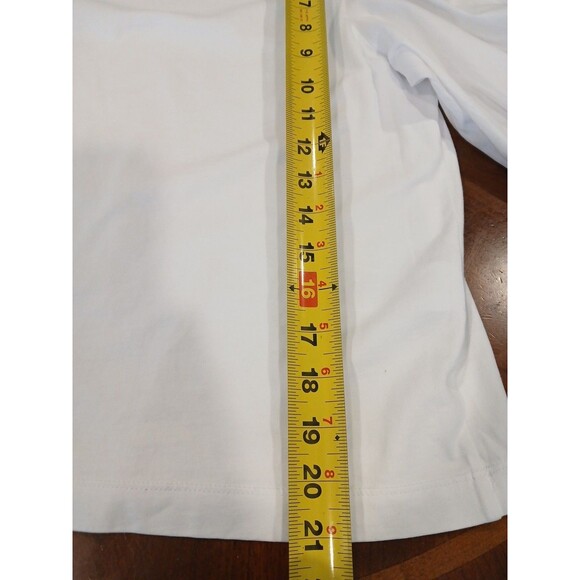 Madewell NWT White Size Small   Puff Sleeve Knit Top NV971 Mixed Media MSRP $52 - Picture 11 of 12